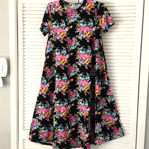 w/TAG FLORAL Print Midi DRESS - Picture 1 of 6